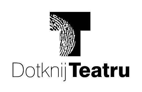 Logo i napis: Dotknij Teatru
